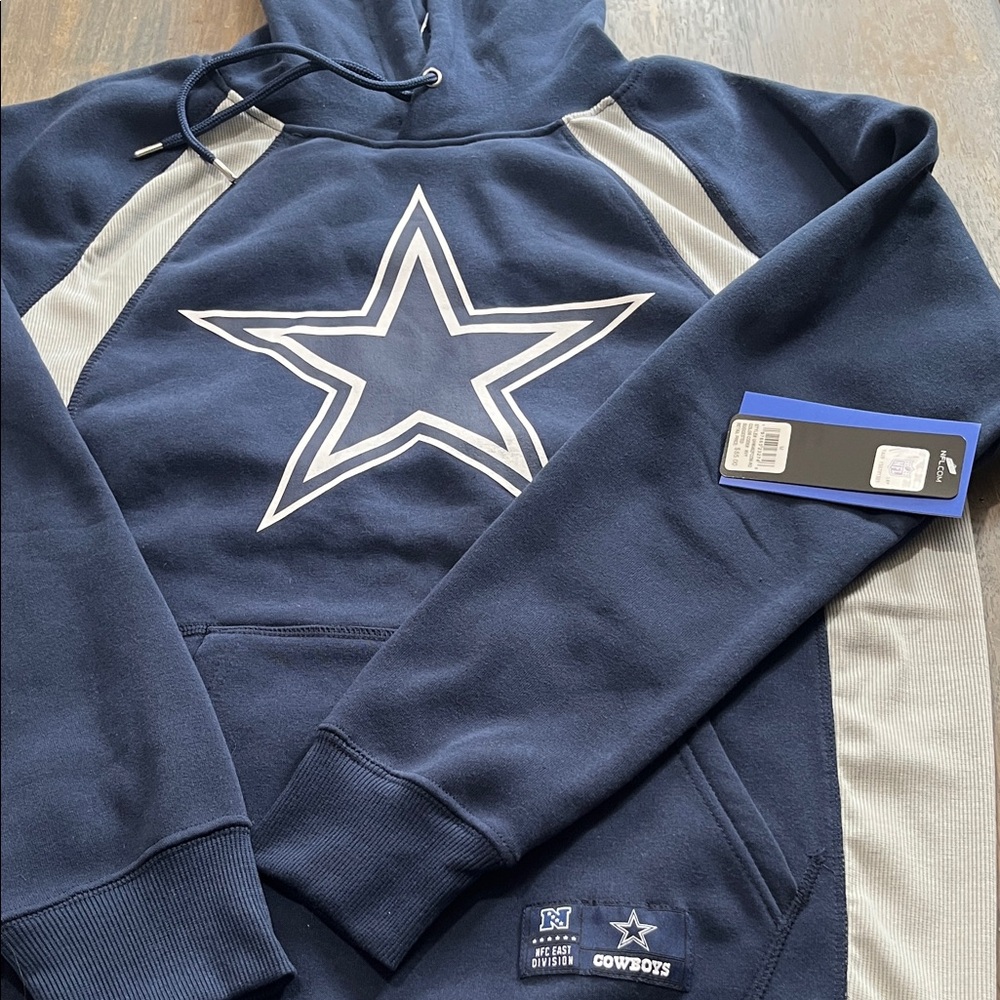 NFL Navy Apparel DALLAS COWBOYS hoodie sweatshirt nwt medium football